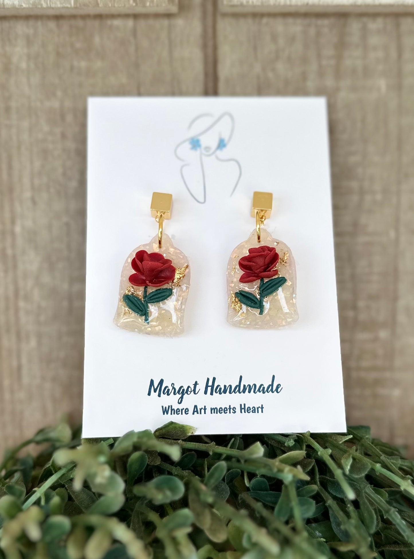 Enchanted Rose Earrings