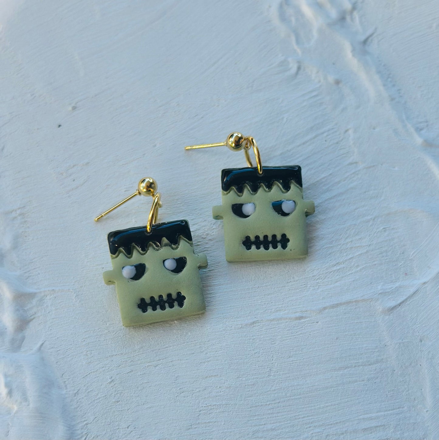 Green Monster Earrings