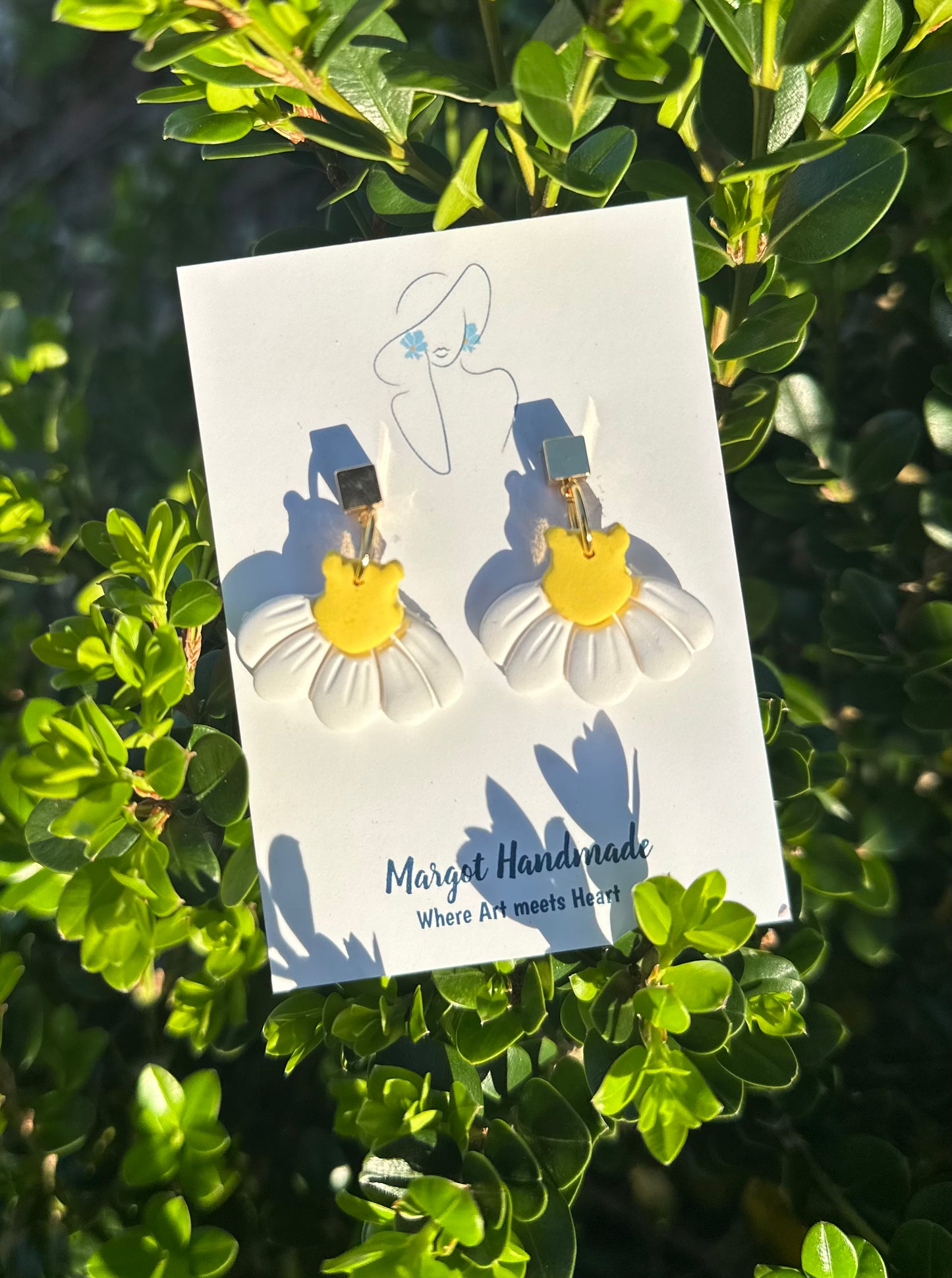 Bear Daisy Earrings