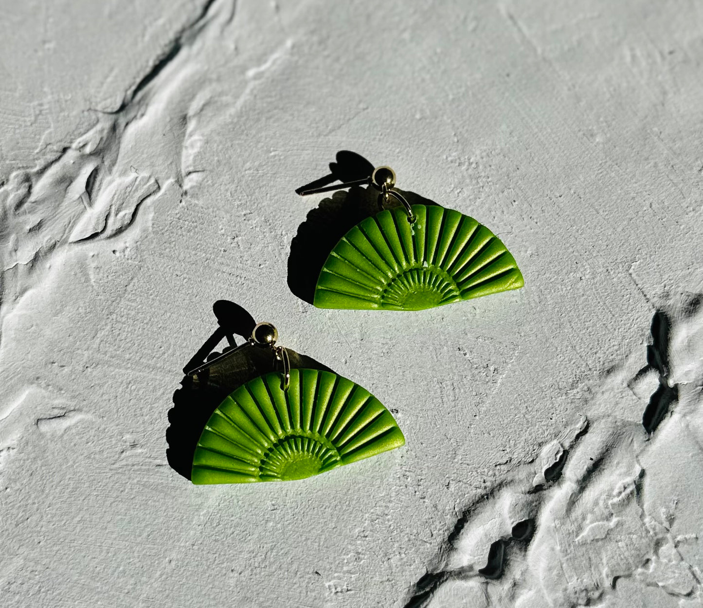 Jade Warrior Fan Earrings
