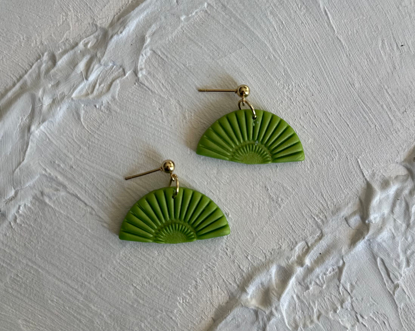 Jade Warrior Fan Earrings