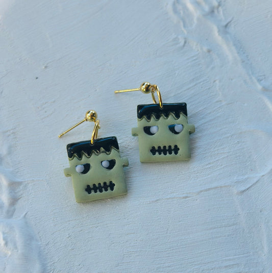 Green Monster Earrings